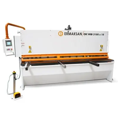 Ermaksan CNC sheet metal guillotine for industrial cutting