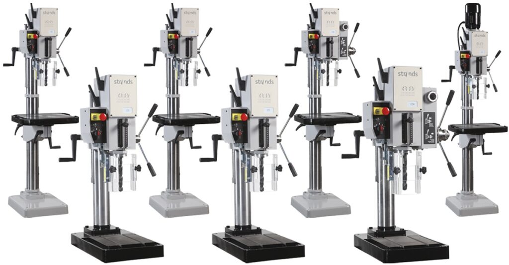 Pedestal Drill by Strands for Sheet Metal and Steel Fabrication