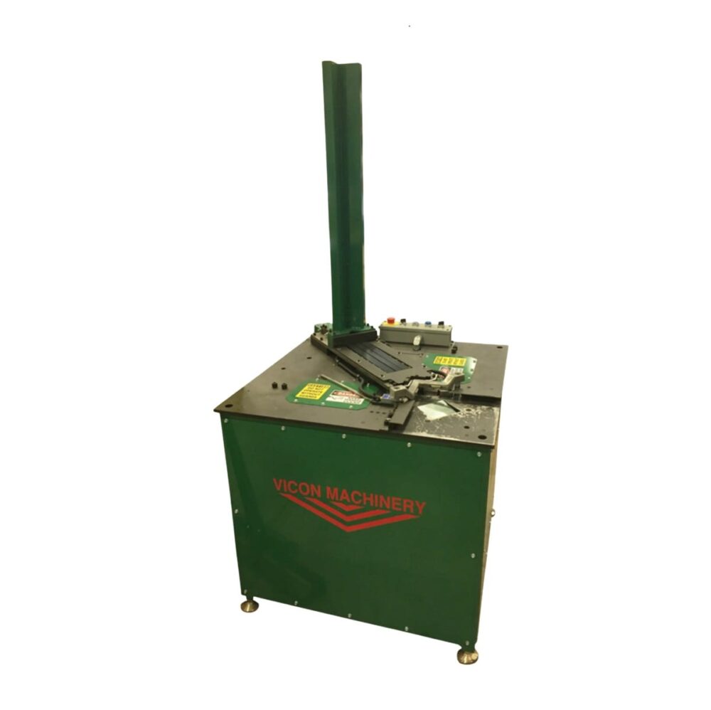 Vicon single head corner inserter machine for HVAC work