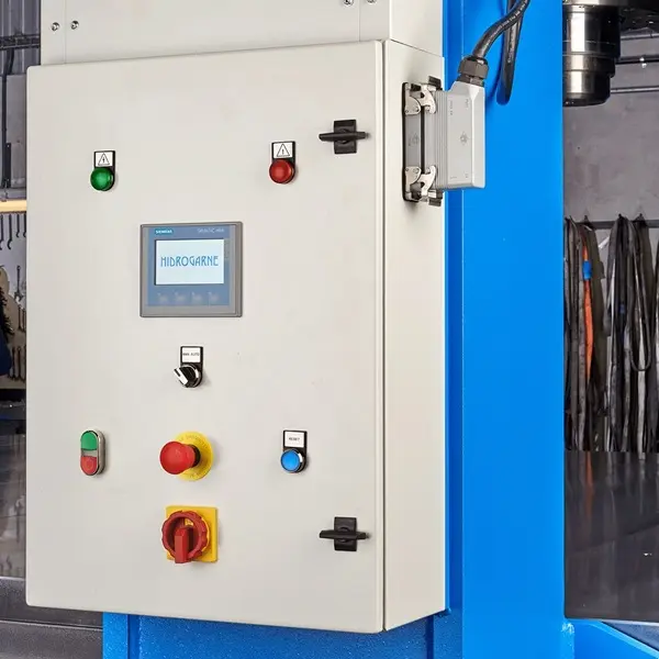 hydraulic straightening press control panel